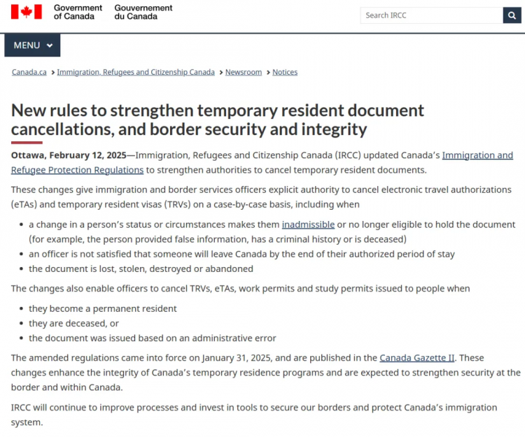 已生效！加拿大移民新政公布：5种情况签证立即作废！7000人恐遭拒入境+遣返！(图2)