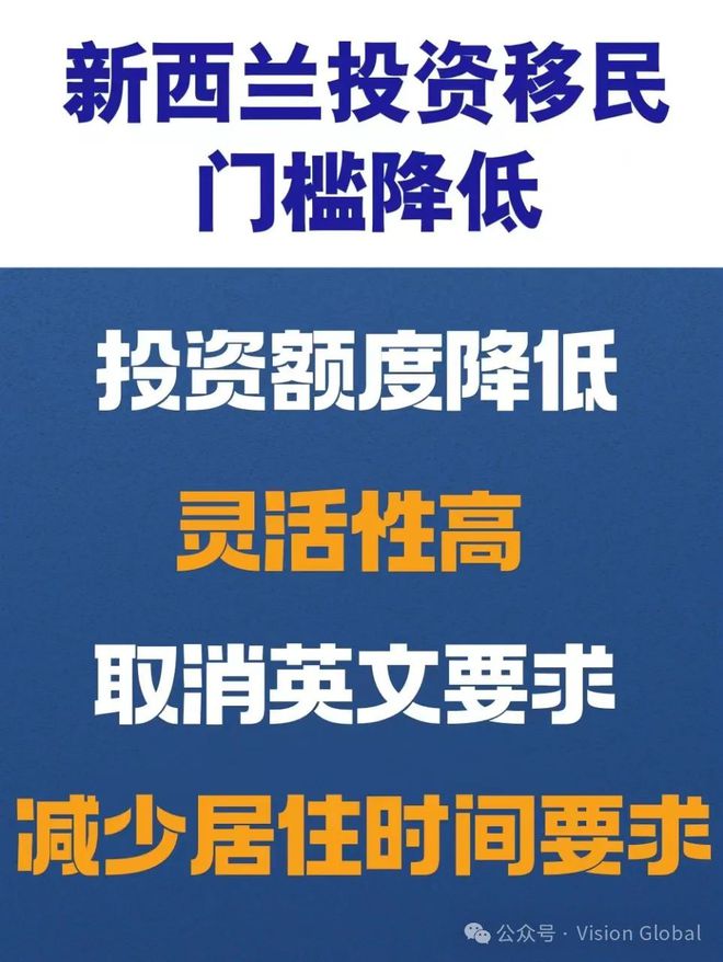 【移闻快讯】重大利好！2025新西兰投资移民大改革门槛更低！(图4)