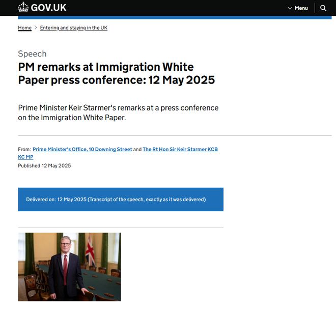 突发：英国首相宣布移民大收紧！毕业工签缩短至18个月护理签取消技术工签门槛提高……(图1)